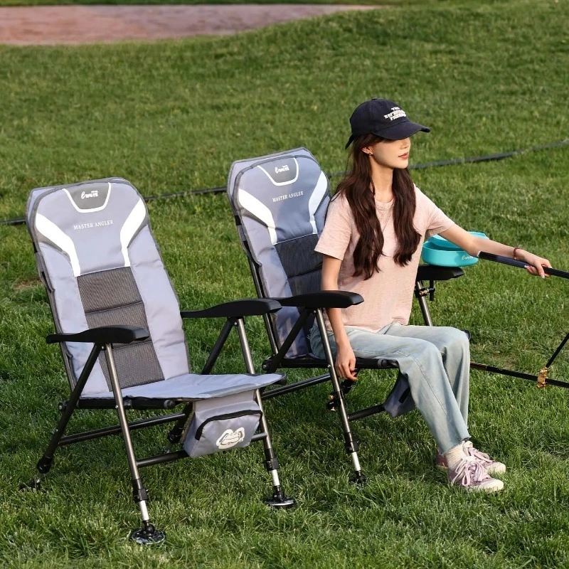 Outdoor Furniture Types - モダンなシンプルな釣り用椅子フルフロアタイプ折りたたみ式昇降可能な人間工学に基づいたビーチチェア多機能屋外家具 Sillas FYFC