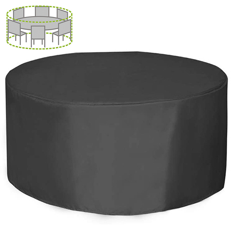 Outdoor Furniture Manufacturer - 12 サイズラウンド家具カバー 210D 高耐久パティオ家具カバー防水防塵屋外テーブル椅子保護カバー