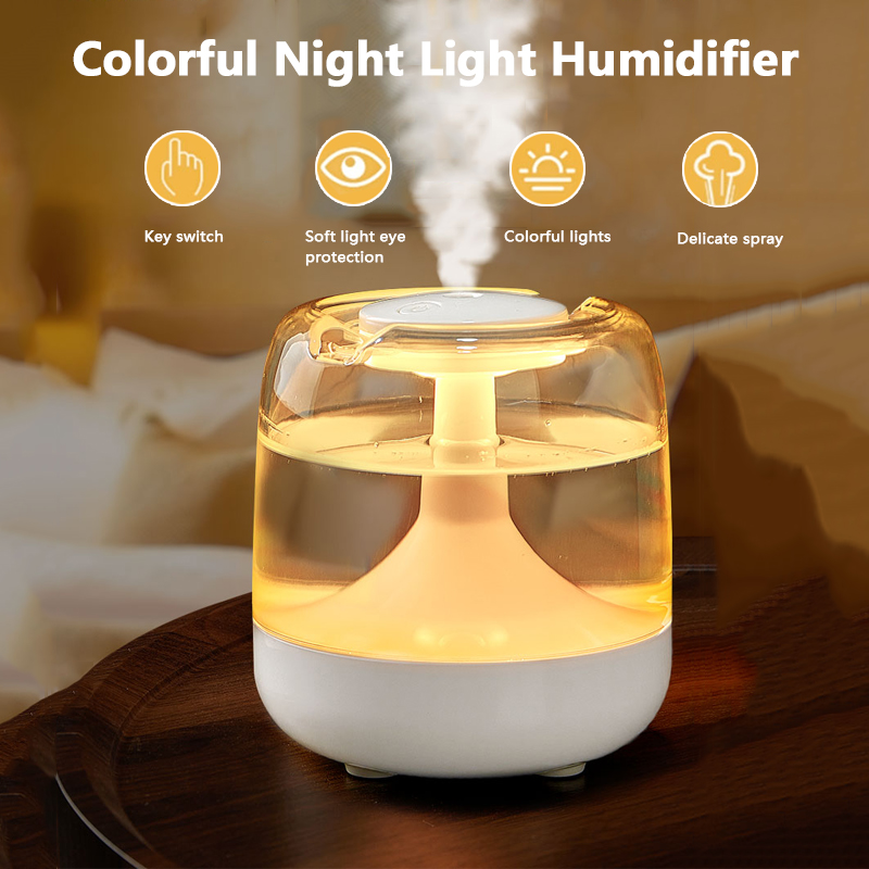 Outdoor Furniture Oil - 650 ミリリットルポータブル加湿器空気加湿器エッセンシャルオイルホームベッドルームアロマディフューザーカラフルなナイトライト USB 加湿器