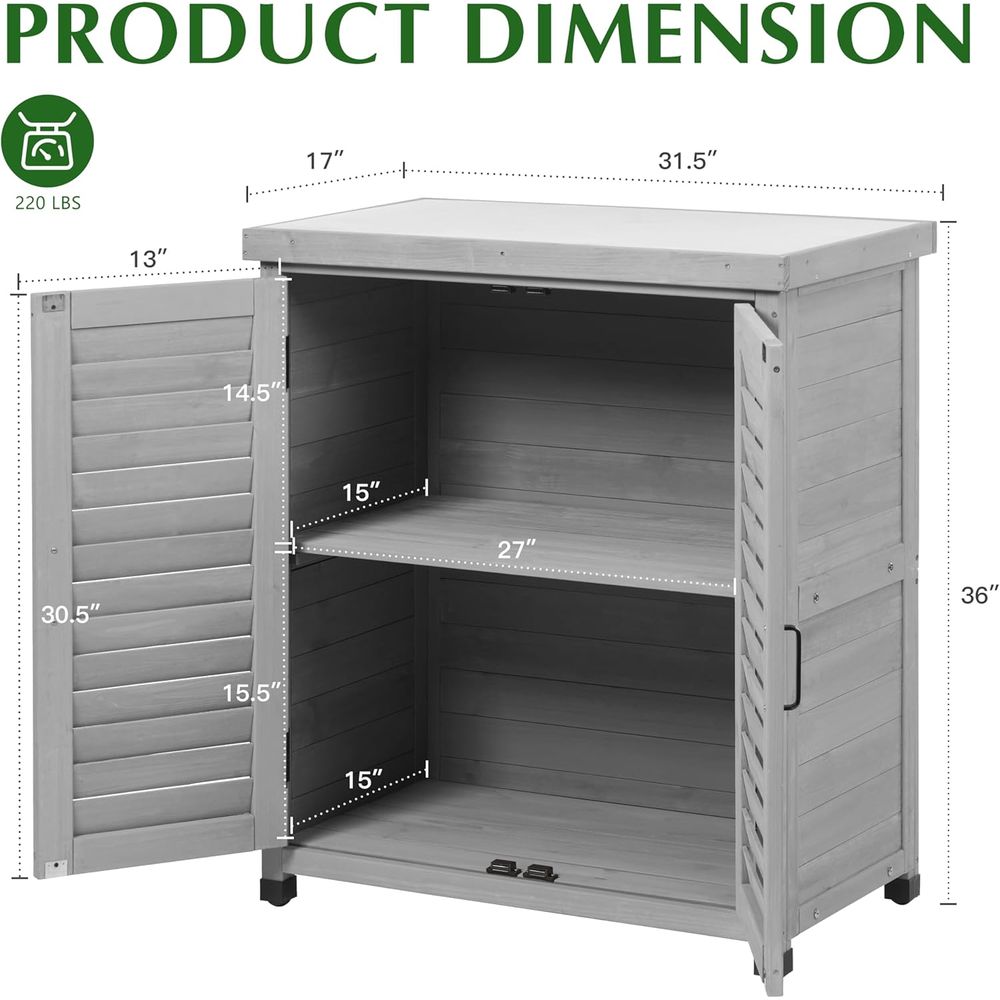 屋外収納キャビネット＆植木鉢置き台 メタルトップ木製パティオ - Garden Bench Metal のレビューと価格