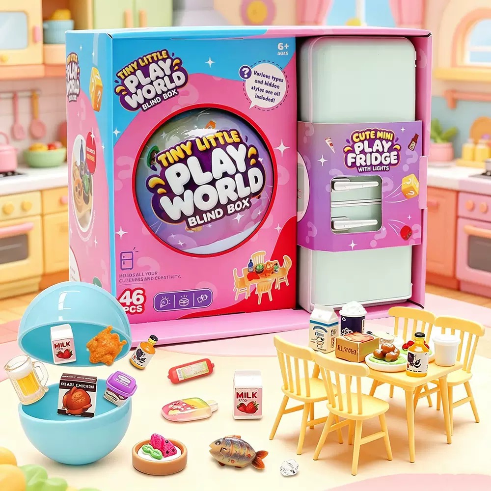 4色ミニ冷蔵庫ブラインドボックストイセット |   ランダム - Bistro Table Set のレビューと価格