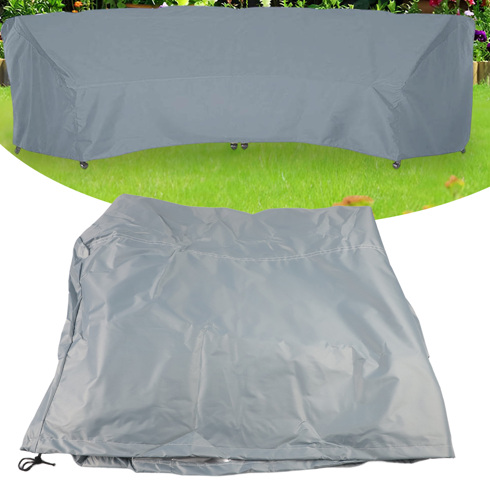 曲線ソファカバー 210D 家具カバー 屋外リビングスペース - Outdoor Furniture Year Round のレビューと価格