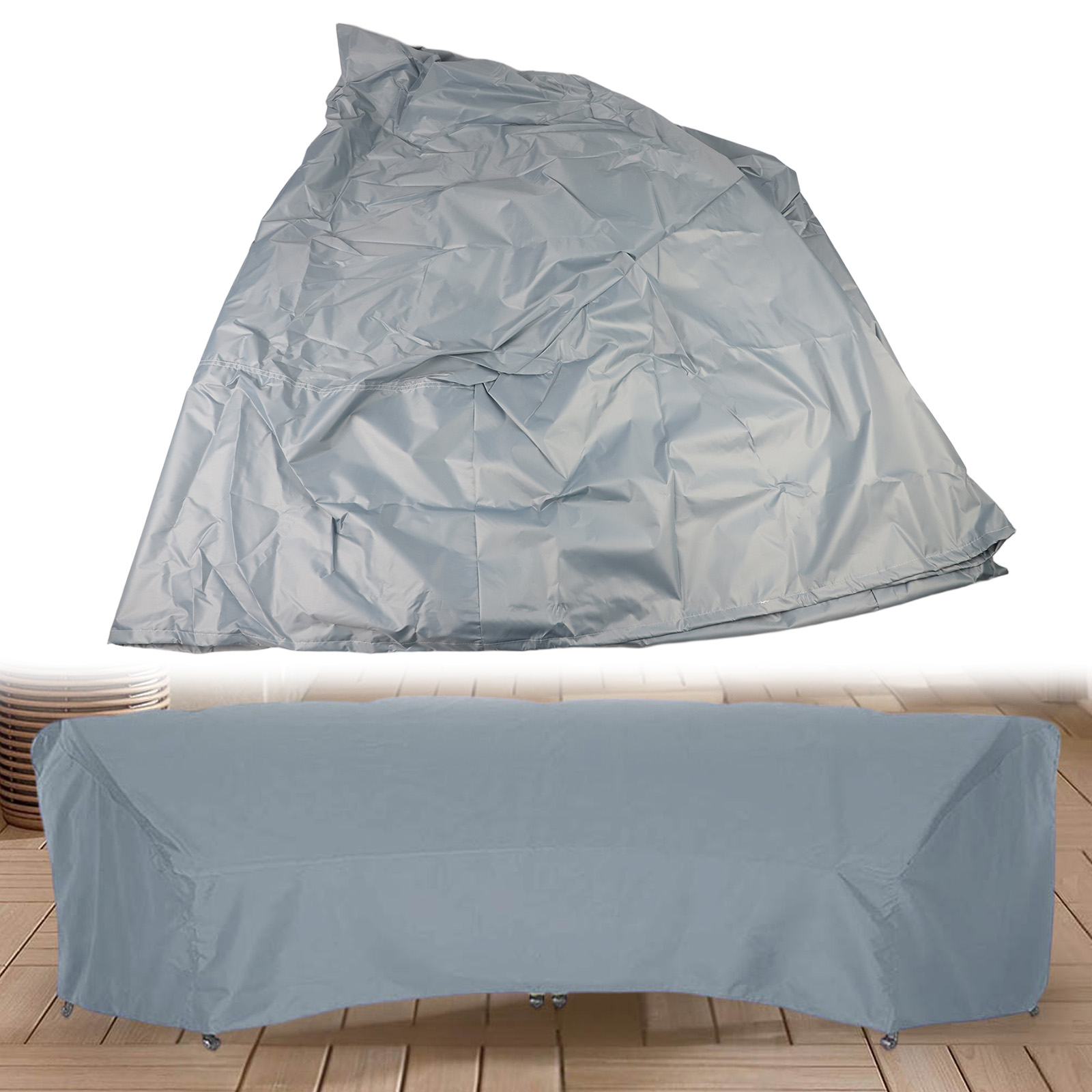 曲線ソファカバー 210D 家具カバー 屋外リビングスペース - Outdoor Furniture Year Round のレビューと価格