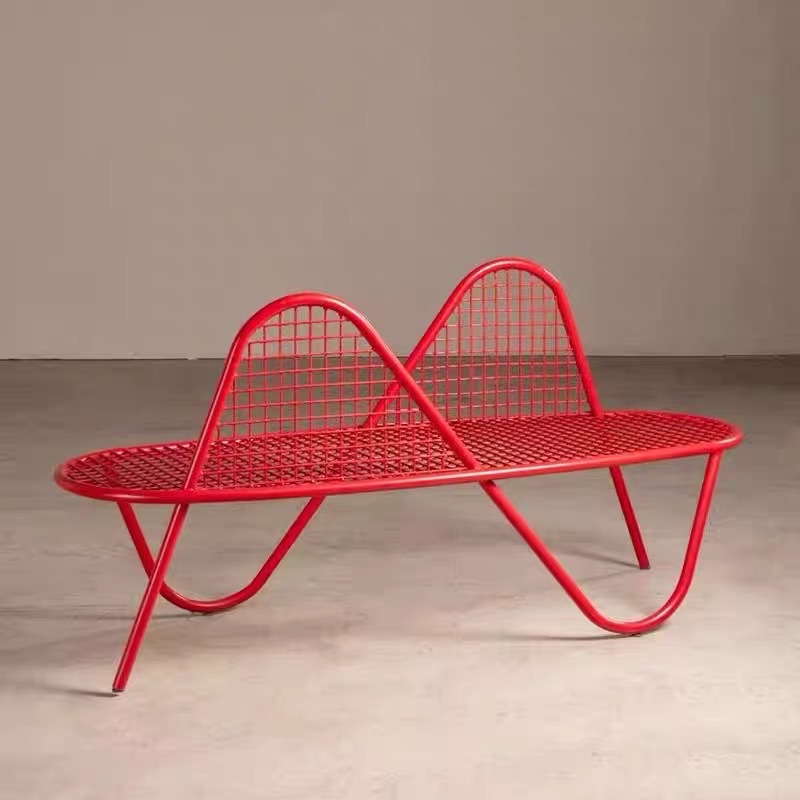 屋外錬鉄製中庭ガーデンベンチ 屋外メタルメッシュチェア 高級 - Garden Bench Metal のレビューと価格