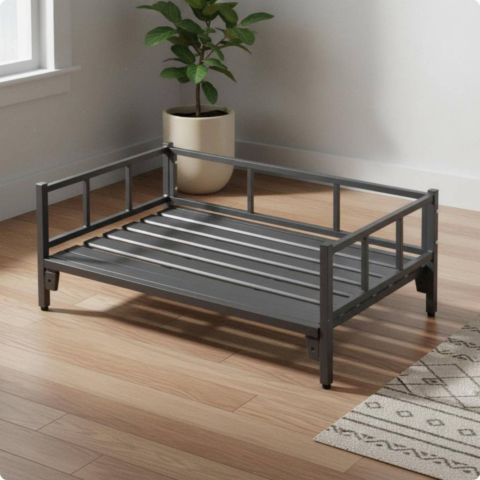 一年中使える高床式ドッグベッド、高床式ペットコット、屋内外兼 - Outdoor Furniture Year Round のレビューと価格