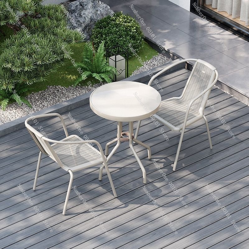 屋外バルコニー折りたたみテーブルと椅子2脚セット ホワイトガ - Bistro Table Set のレビューと価格