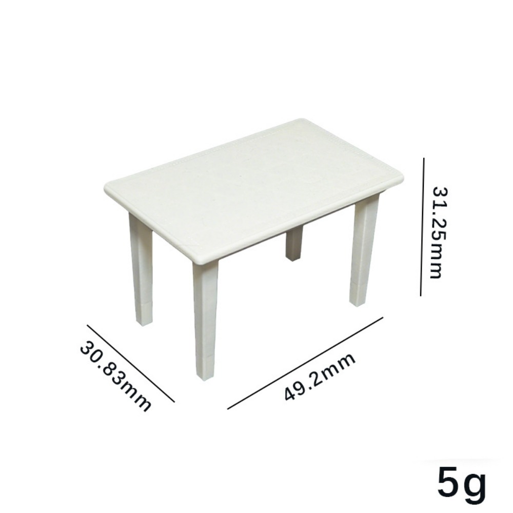 1/12 ドールハウスミニチュア木製デスクミニプラスチックコ - Bistro Table Set のレビューと価格