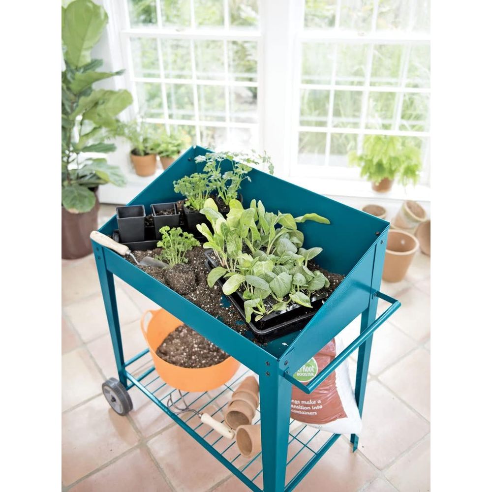 デメテール メタル製ポッティングベンチ（車輪付き） |    - Garden Bench Metal のレビューと価格