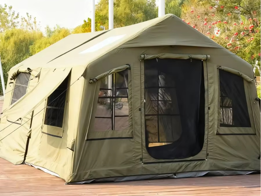 グリーン四季対応屋外コットンエアテント、一年中使えるワンルー - Outdoor Furniture Year Round のレビューと価格