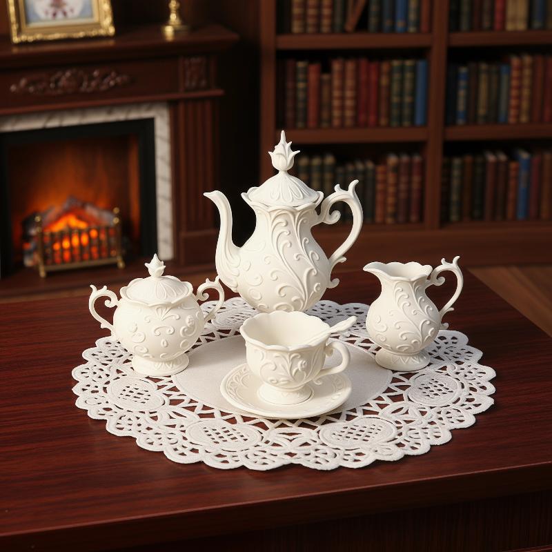 1 セットシミュレーションミニフラワーレリーフディッシュモデ - Bistro Table Set のレビューと価格