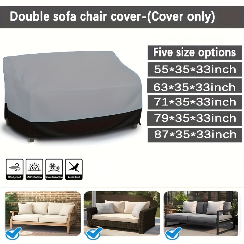 グレー 3人掛けソファカバー パティオソファカバー ソファチ - Outdoor Furniture Manufacturer のレビューと価格
