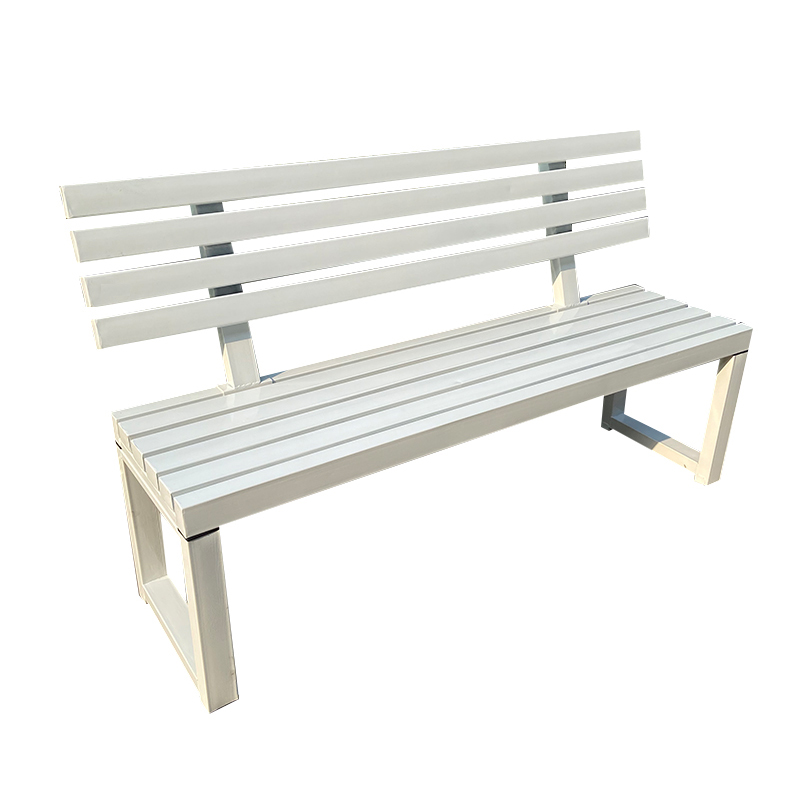 インターネットセレブ バックレスト付き白いベンチ フル錬鉄製 - Garden Bench Metal のレビューと価格