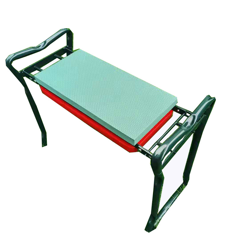 ポータブル折りたたみ式ガーデンニーラースツール 2 in 1 - Garden Bench Metal のレビューと価格