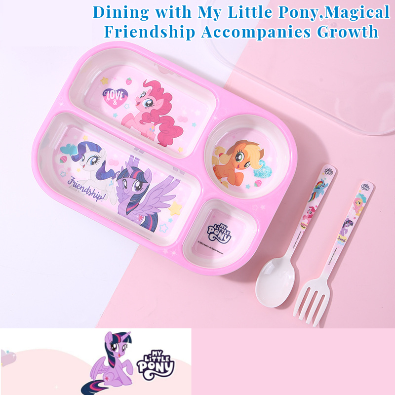 マイリトルポニー食器セット幼児用給餌用分割ダイニングプレート - Bistro Table Set のレビューと価格