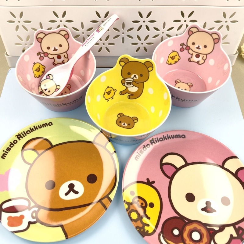 愛らしいリラックマ柄の食器セット、素敵な家庭用食卓アクセサリ - Bistro Table Set のレビューと価格