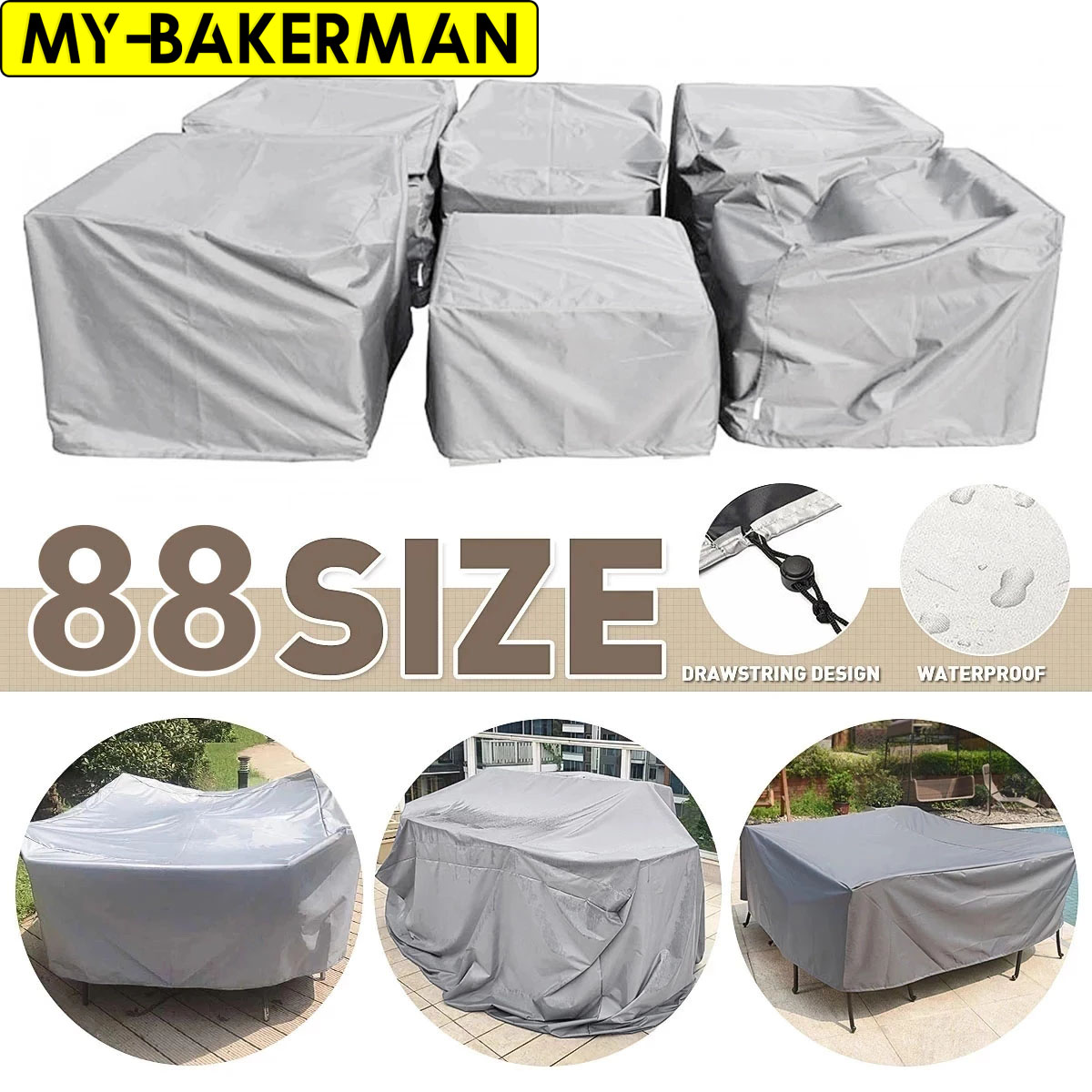 パティオ家具カバー防水、パティオ家具セットカバー屋外セクショ - Outdoor Furniture Manufacturer のレビューと価格