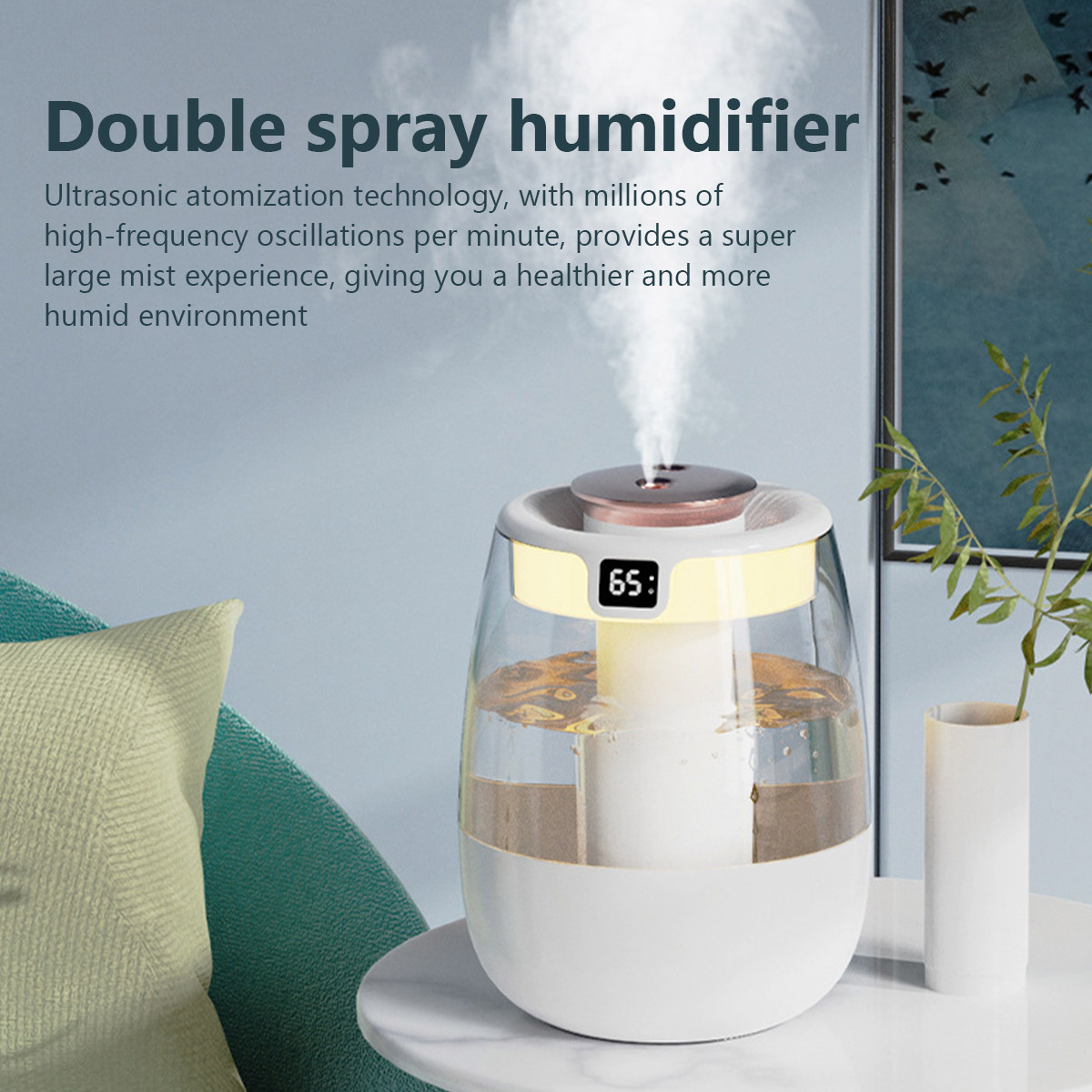 1.3L 空気加湿器ダブルスプレーポートクールミストメーカー - Outdoor Furniture Oil のレビューと価格